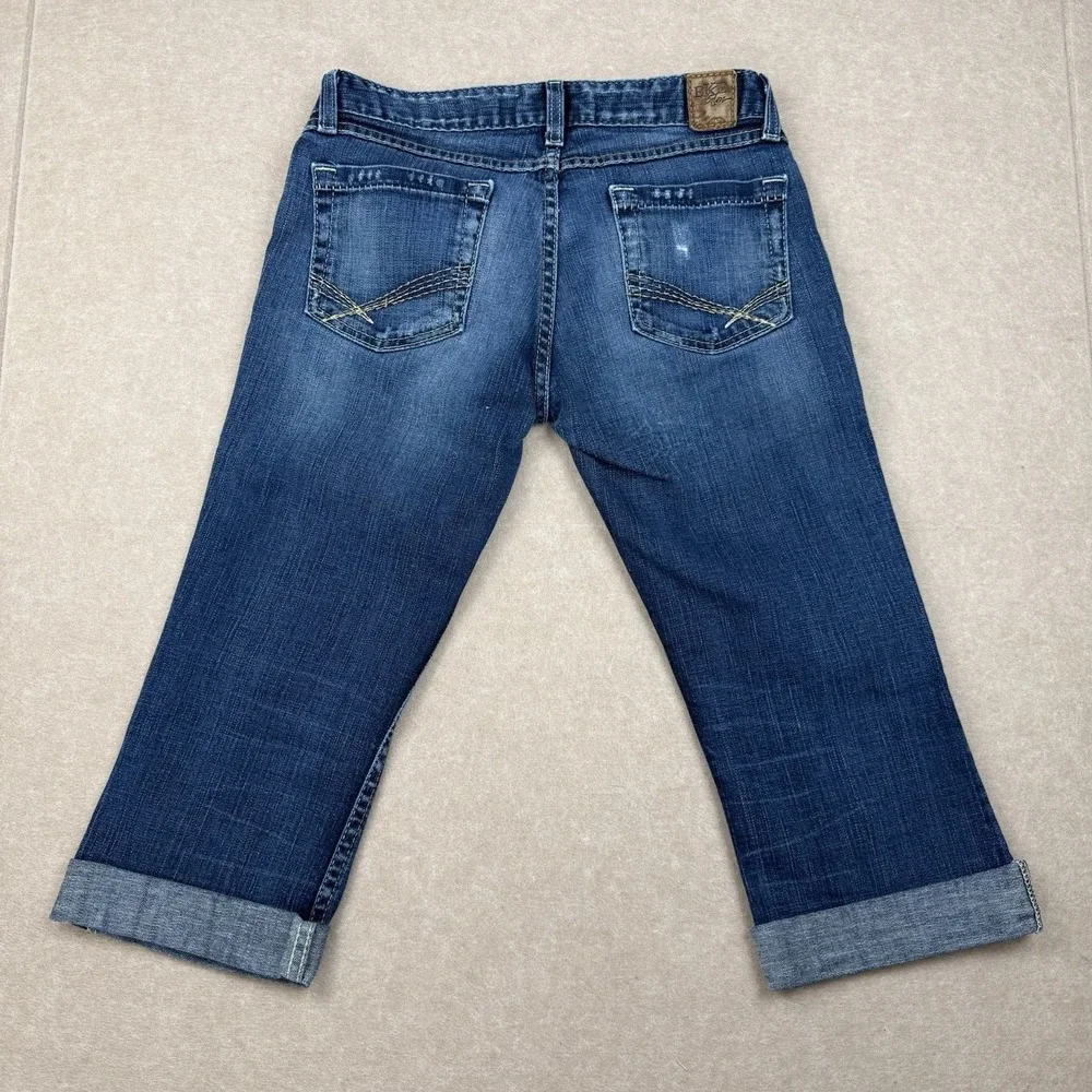 BKE Buckle Jeans Women's Size‎ 29 Blue Capri Starlite Stretch Low Rise Denim
